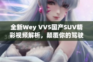 全新Wey VV5国产SUV精彩视频解析，颠覆你的驾驶体验