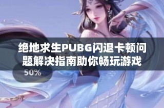 绝地求生PUBG闪退卡顿问题解决指南助你畅玩游戏