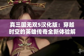 真三国无双5汉化版：穿越时空的英雄传奇全新体验解析