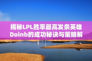揭秘LPL胜率最高发条英雄Doinb的成功秘诀与策略解析