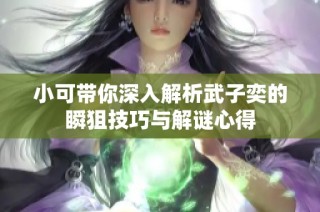 小可带你深入解析武子奕的瞬狙技巧与解谜心得