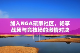 加入NGA玩家社区，畅享战场与竞技场的激情对决