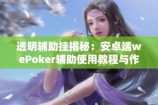 透明辅助挂揭秘：安卓端wePoker辅助使用教程与作弊透视分析