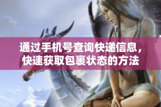 通过手机号查询快递信息，快速获取包裹状态的方法