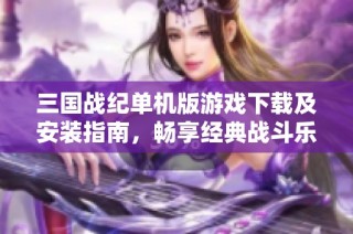 三国战纪单机版游戏下载及安装指南，畅享经典战斗乐趣