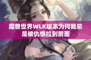 魔兽世界WLK版本为何我总是被仇恨拉到前面