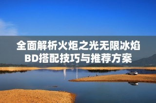 全面解析火炬之光无限冰焰BD搭配技巧与推荐方案