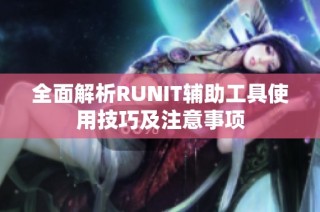 全面解析RUNIT辅助工具使用技巧及注意事项