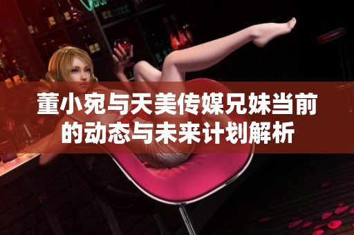 董小宛与天美传媒兄妹当前的动态与未来计划解析