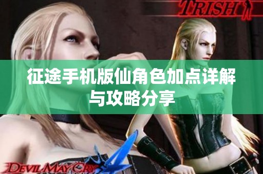 征途手机版仙角色加点详解与攻略分享