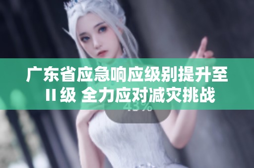 广东省应急响应级别提升至Ⅱ级 全力应对减灾挑战