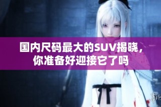 国内尺码最大的SUV揭晓，你准备好迎接它了吗