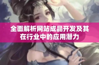 全面解析网站成品开发及其在行业中的应用潜力
