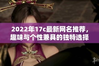 2022年17c最新网名推荐，趣味与个性兼具的独特选择