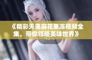 《精彩天美麻花果冻视频全集，带你领略美味世界》