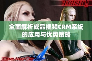 全面解析成品视频CRM系统的应用与优势策略