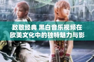 致敬经典 黑白音乐视频在欧美文化中的独特魅力与影响