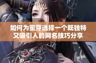 如何为蜜芽选择一个既独特又吸引人的网名技巧分享
