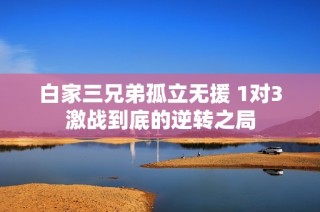 白家三兄弟孤立无援 1对3激战到底的逆转之局