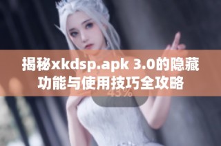 揭秘xkdsp.apk 3.0的隐藏功能与使用技巧全攻略