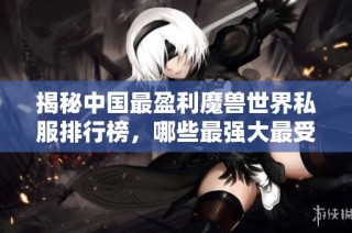 揭秘中国最盈利魔兽世界私服排行榜，哪些最强大最受欢迎