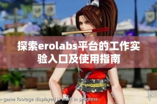探索erolabs平台的工作实验入口及使用指南
