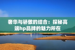 奢华与骄傲的结合：探秘高端hp品牌的魅力所在