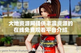 大地资源网提供丰富资源的在线免费观看平台介绍
