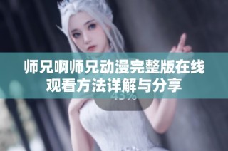 师兄啊师兄动漫完整版在线观看方法详解与分享