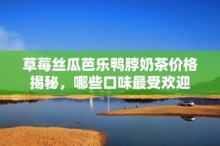 草莓丝瓜芭乐鸭脖奶茶价格揭秘，哪些口味最受欢迎
