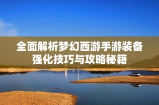 全面解析梦幻西游手游装备强化技巧与攻略秘籍