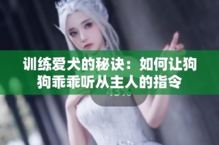 训练爱犬的秘诀：如何让狗狗乖乖听从主人的指令