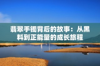 翡翠手镯背后的故事:从黑料到正能量的成长旅程