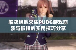 解决绝地求生PUBG游戏崩溃与报错的实用技巧分享