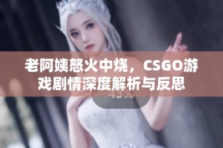老阿姨怒火中烧，CSGO游戏剧情深度解析与反思