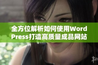 全方位解析如何使用WordPress打造高质量成品网站技巧