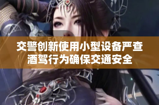 交警创新使用小型设备严查酒驾行为确保交通安全