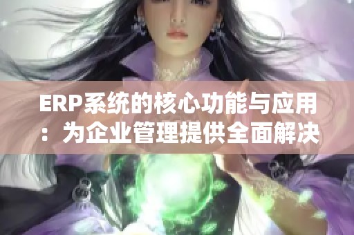 ERP系统的核心功能与应用：为企业管理提供全面解决方案