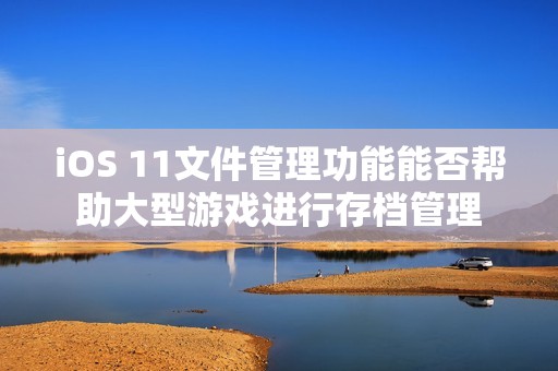 iOS 11文件管理功能能否帮助大型游戏进行存档管理