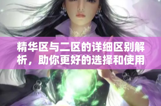 精华区与二区的详细区别解析，助你更好的选择和使用