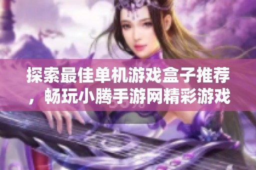 探索最佳单机游戏盒子推荐，畅玩小腾手游网精彩游戏体验