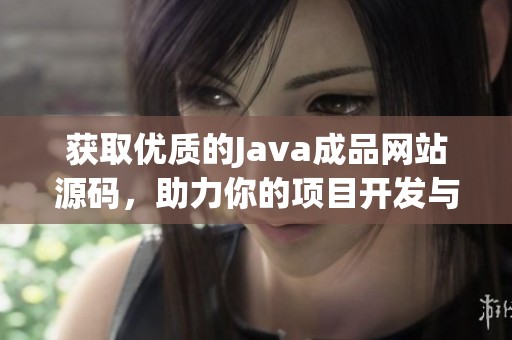 获取优质的Java成品网站源码，助力你的项目开发与设计