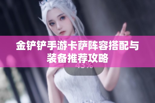 金铲铲手游卡萨阵容搭配与装备推荐攻略