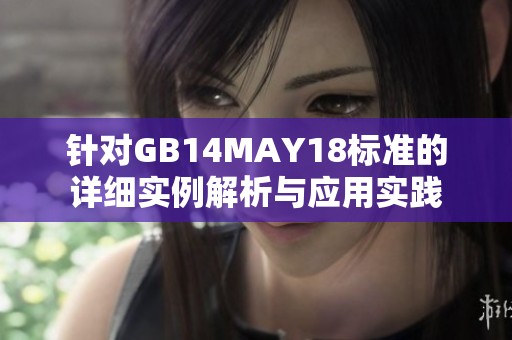 针对GB14MAY18标准的详细实例解析与应用实践