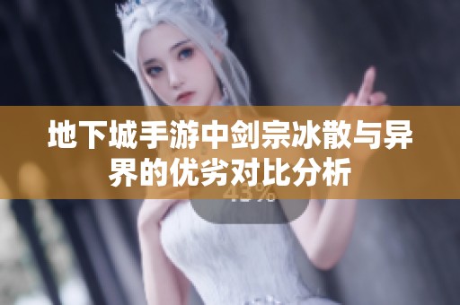地下城手游中剑宗冰散与异界的优劣对比分析