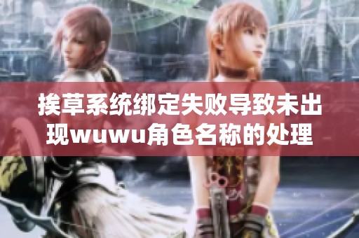 挨草系统绑定失败导致未出现wuwu角色名称的处理方法