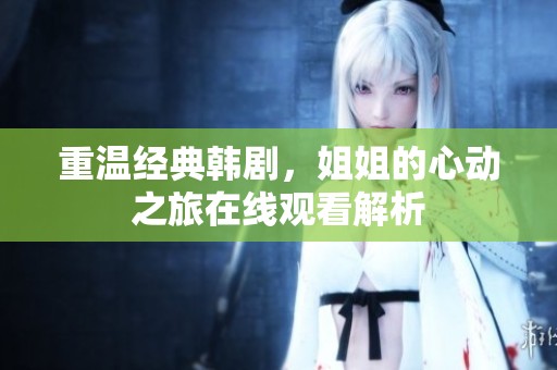 重温经典韩剧，姐姐的心动之旅在线观看解析